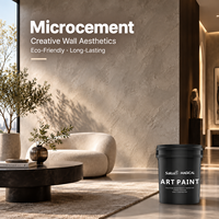 Kit de revêtement mural et de sol en micro-ciment acrylique imperméable de qualité commerciale magique pour les murs et les sols intérieurs