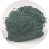 Fibre de polyimide (PI) 1.67dtex 51mm, vert foncé, teinture en masse