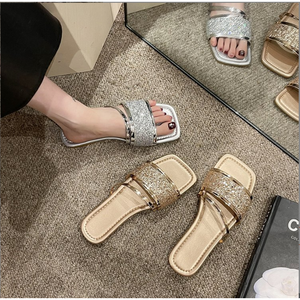 Chaussures plates élégantes pour femmes d'été et de printemps Nouvelles chaussures décontractées à la mode avec des pantoufles pour femmes à semelle souple - Product Image 3