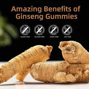 Gomas de <span class=keywords><strong>Ginseng</strong></span> Panax 1500 mg Suplemento de <span class=keywords><strong>Ginseng</strong></span> Vermelho Coreano para Adultos Energia Suporte ao Cérebro e Imunidade - Product Image 3