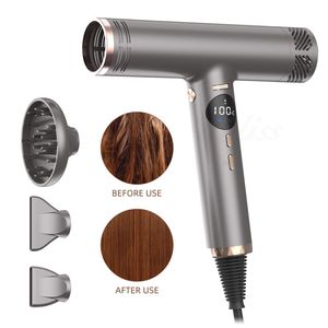 Hair Dryer With Negative Ion Technology Dc Motor Quiet Operation Salon Grade Fast Drying Hair Care Tool Black Color - Product Image 4