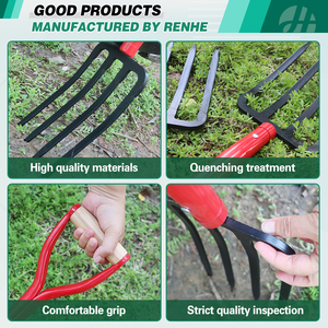 Hot Bán Công Nghiệp Cấp <span class=keywords><strong>D</strong></span>-Hình Vườn Ngã Ba Với Kim Loại Và Tay Cầm Bằng Gỗ Cho Nông Nghiệp Sản Xuất - Product Image 3