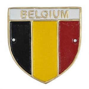 Installation facile Type Usine de plaques belges Signes muraux de plaques de drapeau fabriqués à la main à prix compétitif - Product Image 1