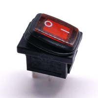 SPST 15x21mm 6A 250VAC Mini interrupteur à bascule étanche