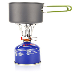 Estufa ultraligera para mochileros Quemador de gas portátil con encendido piezoeléctrico Soportes de <span class=keywords><strong>olla</strong></span> plegable para acampar Senderismo - Product Image 5