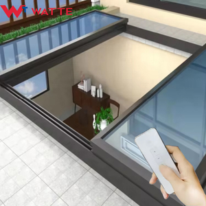 Remote Control Automatic Large Aluminium <strong>Profile</strong> Double <strong>Glazed</strong> Glass Roof Electric Sliding Skylight <strong>Windows</strong> Aluminium Skylight - Product Image 4