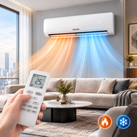 Pompe à chaleur R410A 12000 BTU, mini-split, climatiseur électrique à onduleur, contrôlé par application, pour usage domestique, commercial et hôtelier, silencieux et économe en énergie