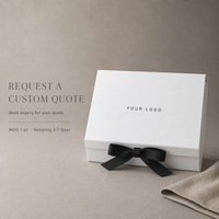 Boîte cadeau magnétique en carton rigide auto-érectible avec logo imprimé personnalisé, finition brillante, doublure en éponge, recyclable, pour bougies, portefeuilles