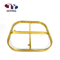 Accessoires de quincaillerie pour meubles Jieying, pied de canapé en métal, base de meuble dorée, cadre de chaise en acier inoxydable sans plaque pivotante