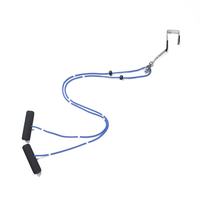 Corde à poulie pour exercices de fitness et thérapie de réadaptation PK-195, à accrocher au-dessus de la porte, avec poignée en mousse