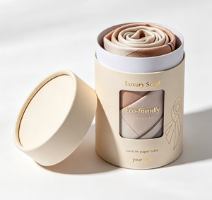 Custom Eco Biodegradable Cylinder Paper Box, Sustainable Cardboard Tube for Clothing Scarf <b>Socks</b> Storage Packaging - Product Image 5