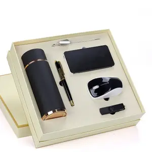 Zeer Kosteneffectief Luxe Corporate Pen Muis Bladwijzer Kolf Usb Met Power Bank Gift Set Voor Klanten