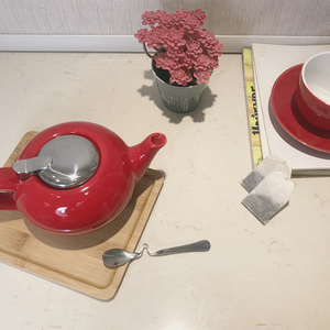 Phong Cách Bắc Âu Gốm Mini Mờ Trắng Dễ Thương Di Động Thân Thiện Với Môi Ấm Trà Với Nắp Ấm Trà - Product Image 3