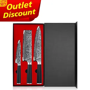 50% off Outlet Nakiri şef biftek bıçağı 67-layers şam bıçaklar setleri çekiç desen ile vg10 mutfak bıçağı seti