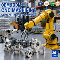 Pièces en aluminium usinées CNC sur mesure OEM ODM, usinage de haute précision 3/5 axes, service de fraisage et de tournage, bras robotique, usinage industriel