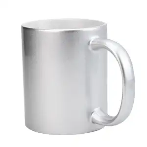 Ceramic Gold Mug Silver Coating Color Pearlescent Water Cup Sublimation Consumables