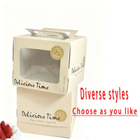 Boîtes à gâteaux transparentes uniques personnalisées et en gros conçues pour les gâteaux de 6 pouces dans diverses occasions telles que les cadeaux d'anniversaire et les gâteaux