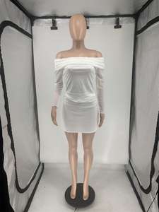 Viviblook Z1211ST06 Women Two Piece Set Long Sleeve Crop Top Mini Skirt Embroidered Solid Mesh Splicing Casual Outfits - Product Image 3