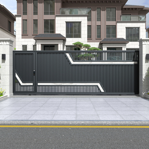<span class=keywords><strong>Portail</strong></span> <span class=keywords><strong>coulissant</strong></span> électrique automatique en alliage d'aluminium pour villa, cour, <span class=keywords><strong>fer</strong></span> <span class=keywords><strong>forgé</strong></span>, jardin, maison autoconstruite, design moderne, fabriqué en Chine - Product Image 1