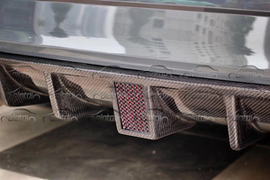 Car Parts Carbon Fiber Rear Bumper Lip Fins <strong>Spoiler</strong> Winglet Splitter Diffuser for Audi <strong>A3</strong> S3 8V 2017+ - Product Image 2