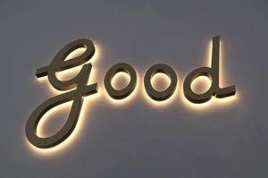 Open <span class=keywords><strong>Shop</strong></span> barbiere Custom 3D Gold oro retroilluminato Business acrilico segno oro fonte di luce al Neon per auto e negozio per le aziende - Product Image 4