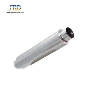 JTLD Auto Parts Flat cut Résonateur d'échappement en acier inoxydable brillant poli universel argent personnalisé - Product Image 3