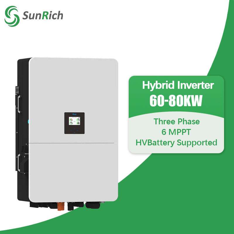 High Voltage deye Inverter 50KW 60KW 70KW 80KW Deye Hybrid Inverter ...