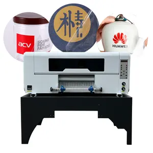 Guangzhou doğrudan satış etiketleme baskı makinesi A3 UV yazıcı için XP600 baskı kafası ile nokta matris yazıcı Sticker