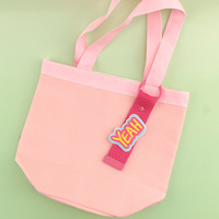 Porte-clés DIY simple en toile, brodé à la main, avec bande de tissu colorée et ruban contrastant, accessoires pour sacs à dos