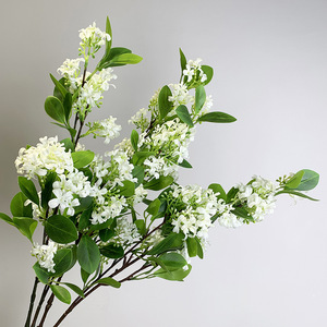 Fleur artificielle, mille lilas, longue branche, tournesol, en plastique et soie, semi-fait main, ornements décoratifs pour la maison et le salon - Product Image 2