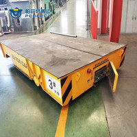 Chariot de transfert électrique sans rail BWP parfait, à pneus en caoutchouc, personnalisé OEM pour la manutention de bobines d'acier et de moules en entrepôt