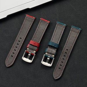 Correa de reloj de cuero de ante de vaca de capa superior genuina Compatible con Huawei para GT4 para <span class=keywords><strong>Samsung</strong></span> Watch6/5/<span class=keywords><strong>4</strong></span> reloj Universal - Product Image 3