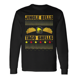 Camiseta de manga larga Taco Lover Mexican Food Jingle Bells Taco Shells - Product Image 2