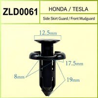 Clips de fixation en plastique pour automobile, personnalisables en gros, attaches universelles pour véhicules, logo, taille et couleur personnalisables