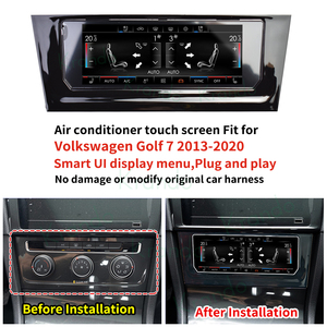 Krando Linux voiture lecteur multimédia climatiseurs pour <span class=keywords><strong>Volkswagen</strong></span> <span class=keywords><strong>Golf</strong></span> 7 2013 - 2020 AC contrôle climatique écran Plug and Play - Product Image 6