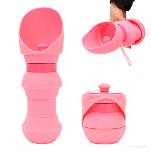 Amazon Hot Bán Du Lịch Xách Tay Con Chó Bát Cho Thực Phẩm Chống Tràn Vật Nuôi Bát Silicone Gấp Vật Nuôi Bát Với Leo Núi Khóa Nhà Cung Cấp