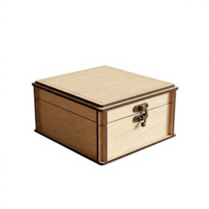 Unique Shape Handmade Customizable Square Mango/Peach/Acacia Wood Gift Craft Utility <b>Box</b> for Candle <b>Storage</b> Laser Engraving - Product Image 1