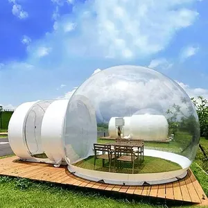 Maison Gonflable M Transparent 4 m Chambre Haute Tout Clair Camping Noël Boule De Neige Globe 4 Mètres Tente À Bulles