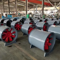 Ventilateur axial de pressurisation pour escaliers coupe-feu, ventilateur d'alimentation en air à pression positive pour la prévention de la fumée dans les immeubles de grande hauteur