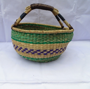 Seagrass <b>Storage</b> <b>Basket</b> Wholesale Willow Bolga <b>Basket</b> Natural Multifunction Sea Grass Straw <b>Wicker</b> Woven <b>Basket</b> - Product Image 1