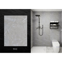 Panneau mural en composite pierre-plastique SPC, imperméable, imitation marbre, ignifuge, pour hôtel, bureau