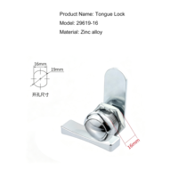 Serrure à came sans clé en alliage de zinc durable, antivol, pour boîtier électrique, tiroir de meuble, chromée, à quart de tour, installation facile