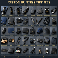 Coffret Cadeau d'Affaires de Luxe OEM ODM, Ensemble de 4 Articles de Bureau, Logo Personnalisé, Réunion Annuelle d'Entreprise, Cadeau de Remerciement Client