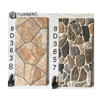 Carreaux muraux en céramique de porcelaine mate 3D 300x600mm pas chers pour villa