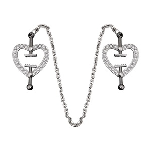 Nuevas Pinzas para Pezones con Forma de Corazón, Estilo BDSM, con Cadena de Metal, Juguetes Eróticos Fetichistas para Mujeres, Juegos para Adultos - Product Image 3