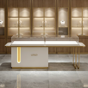 <span class=keywords><strong>Vitrine</strong></span> de présentation de bijoux moderne avec miroir et écran <span class=keywords><strong>LED</strong></span>, robuste, <span class=keywords><strong>pour</strong></span> centre commercial - Product Image 1