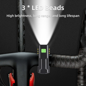 Xe Đạp Đèn Pha USB Có Thể Sạc Lại Ngoài Trời Xe Đạp Leo Núi LED Không Thấm Nước Ban Đêm Cưỡi Thiết Bị Mạnh Mẽ Ánh Sáng Đèn Pin - Product Image 3