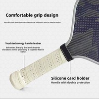 Pala de Pickleball Personalizada con Logotipo, Certificada por la USAPA, de 16 mm, Núcleo de PP Honeycomb, Textura de Kevlar Prensada en Caliente, Acabado Mate, para Deportes al Aire Libre