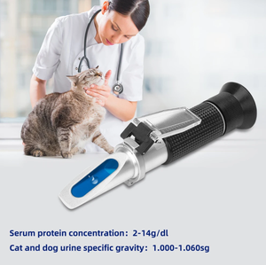 Cats Dogs <strong>Urine</strong> <strong>Refractometer</strong> Professional Pet Protein Hemoglobin Specific Gravity Meter Veterinary Medical Tools <strong>ATC</strong> - Product Image 2