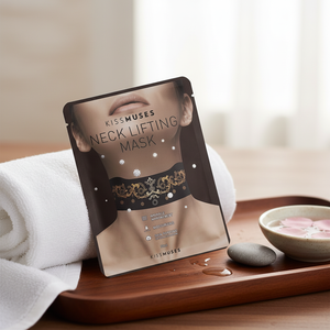KISSMUSES Inspiring Passion Brand Hot Selling Travel Size Neck Lifting Face Mask Sheet pour femmes en coton - Product Image 3